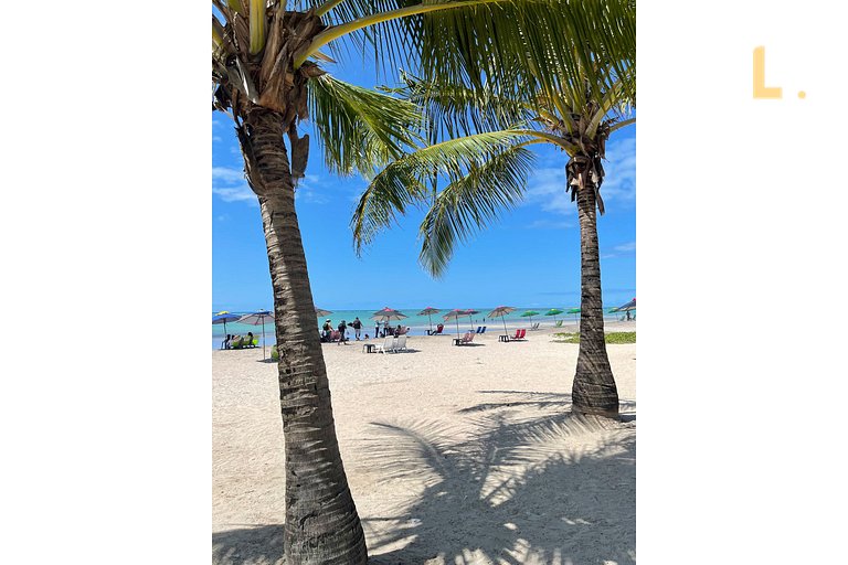 2 Bedroom Apartment Beira Mar Pajuçara. View to natural pool