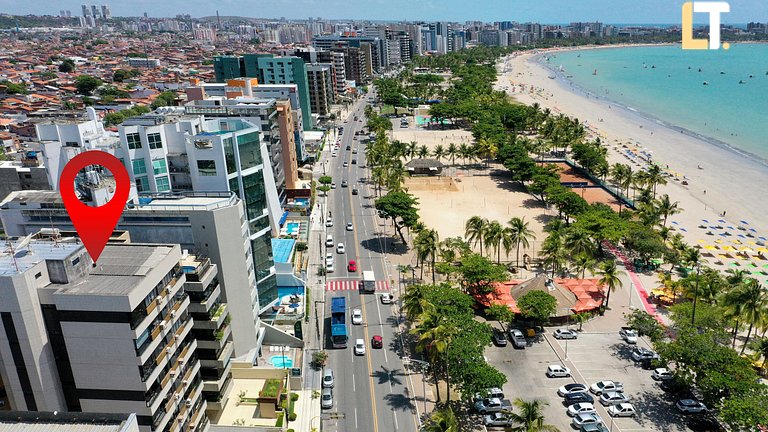 Apt 2 Dormitorios Beira Mar Pajuçara.vista a piscina natural