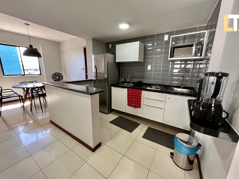 Apt 2 Dormitorios Beira Mar Pajuçara.vista a piscina natural