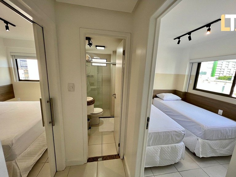 Galés da Pajuçara | 2 Quartos vista mar (Piscina)