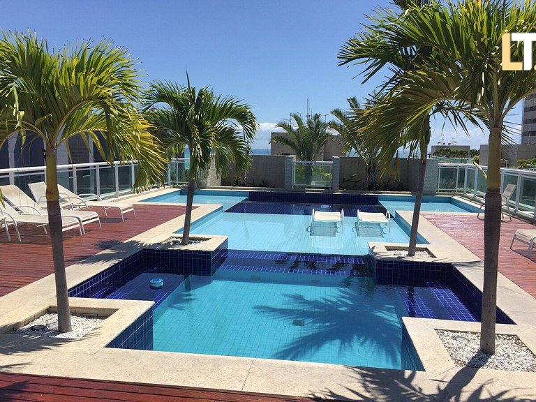 Condomínio Beira-Mar JTR 114 | Piscina | Wi-fi
