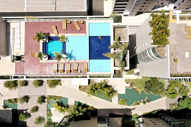 Condomínio Beira-Mar JTR 114 | Piscina | Wi-fi