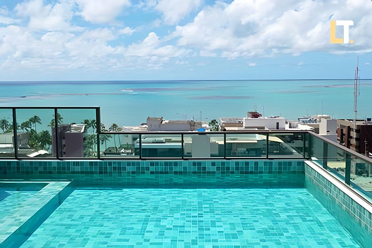 Smart 1107 | Piscina | Academia | a 150m Beira Mar