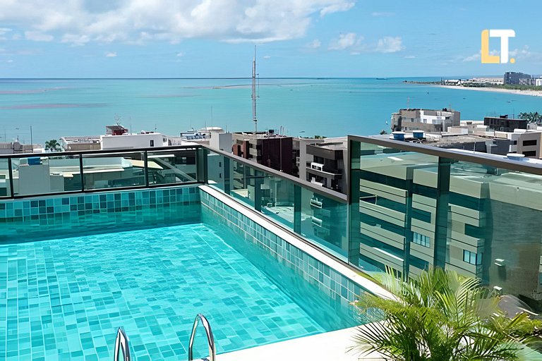 Smart 1107 | Piscina | Academia | a 150m Beira Mar
