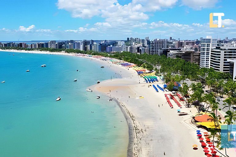 Smart 1107 | Piscina | Academia | a 150m Beira Mar
