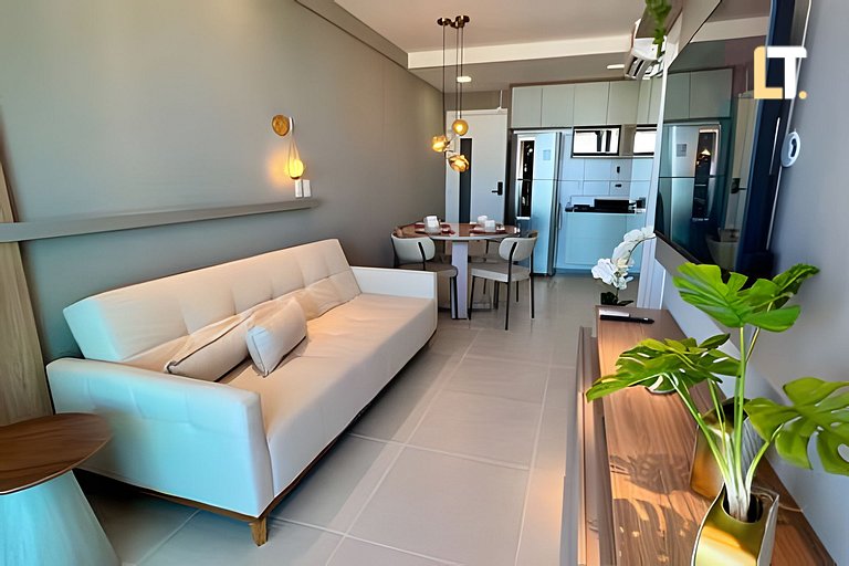 Smart 1107 | Piscina | Academia | a 150m Beira Mar
