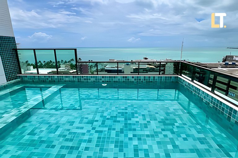 Smart 1107 | Piscina | Academia | a 150m Beira Mar