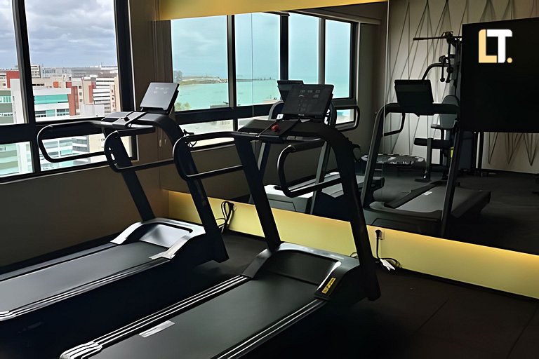 Smart 1107 | Piscina | Academia | a 150m Beira Mar