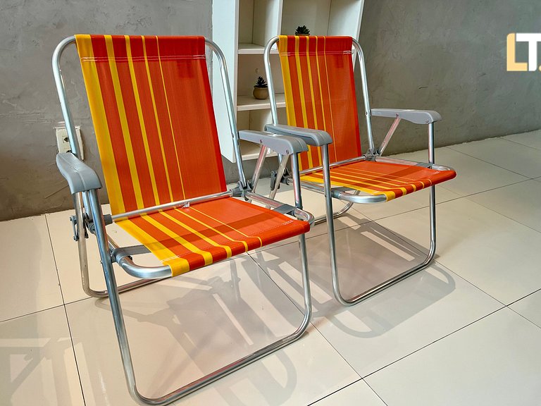 Habitación y Salón a 200mt playa Ponta Verde con 2 baños