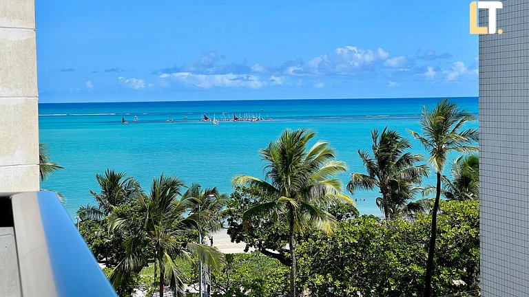 Apt 2 Dormitorios Beira Mar Pajuçara.vista a piscina natural