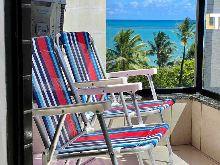 2 Bedroom Apartment Beira Mar Pajuçara. View to natural pool