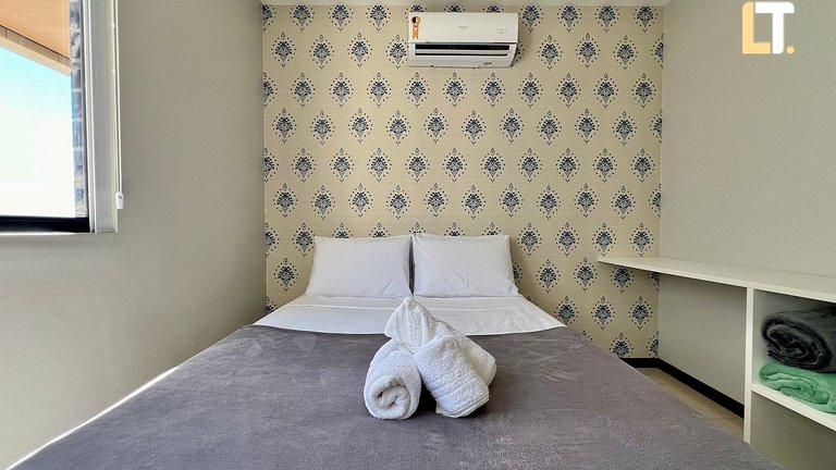 2 Bedroom Apartment Beira Mar Pajuçara. View to natural pool