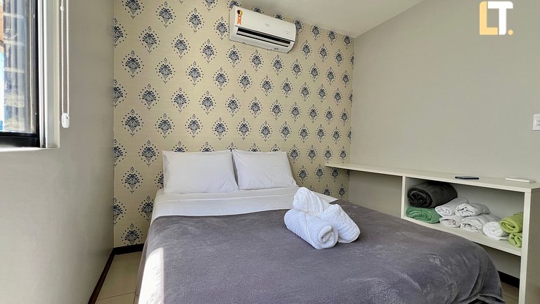 2 Bedroom Apartment Beira Mar Pajuçara. View to natural pool