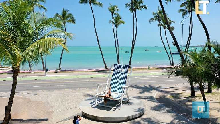 2 Bedroom Apartment Beira Mar Pajuçara. View to natural pool