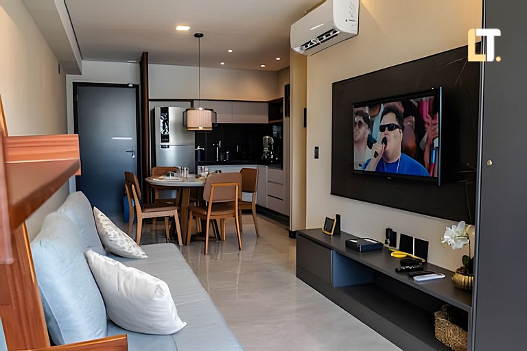 Apartamento na Jatiuca com Vista Mar e Piscina