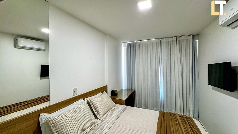 Smart 1207 | Piscina | Academia | a 150m da Praia