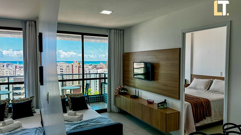 Smart 1207 | Piscina | Academia | a 150m da Praia