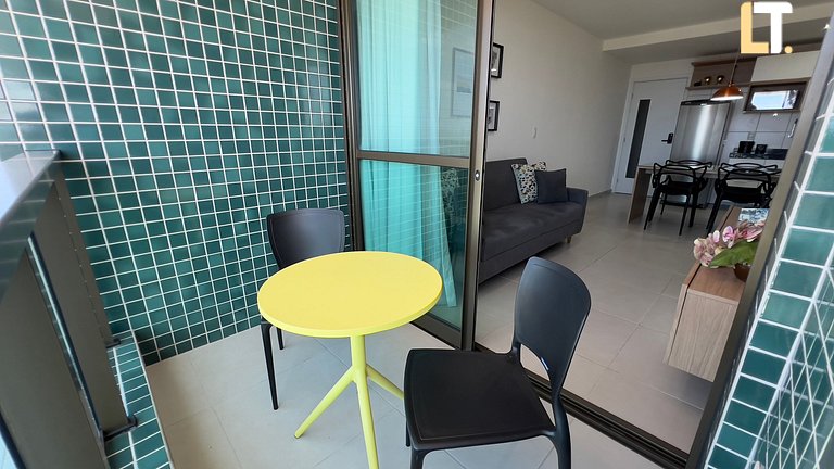 Smart 1207 | Piscina | Academia | a 150m da Praia