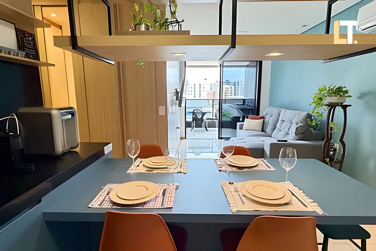 SKY 715 l Varanda com vista mar