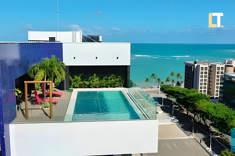 SKY 715 l Varanda com vista mar