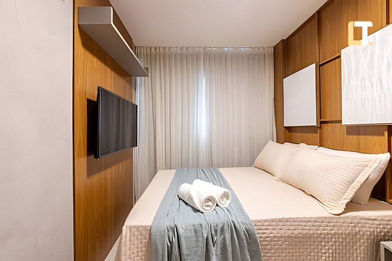 Smart Stay 1114 | Piscina | Academia | Ar na Sala