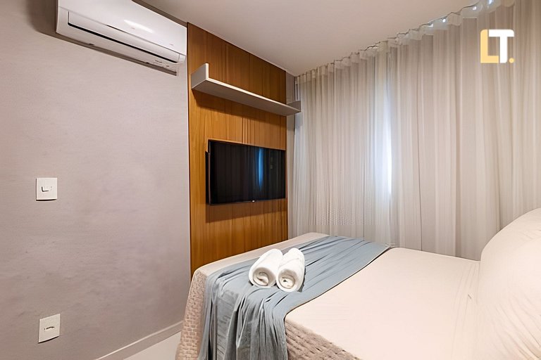 Smart Stay 1114 | Piscina | Academia | Ar na Sala