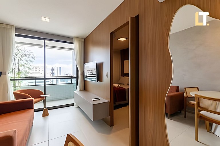 Smart Stay 1214 | Piscina | Academia | Ar na Sala