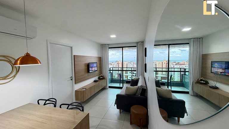 Smart 1207 | Piscina | Academia | a 150m da Praia