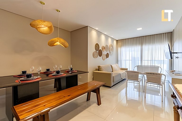 Kingston 802 | Apt com 03 Quartos a 250m da Praia