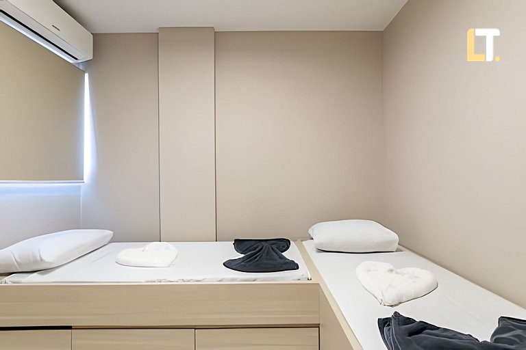 Kingston 802 | Apt com 03 Quartos a 250m da Praia