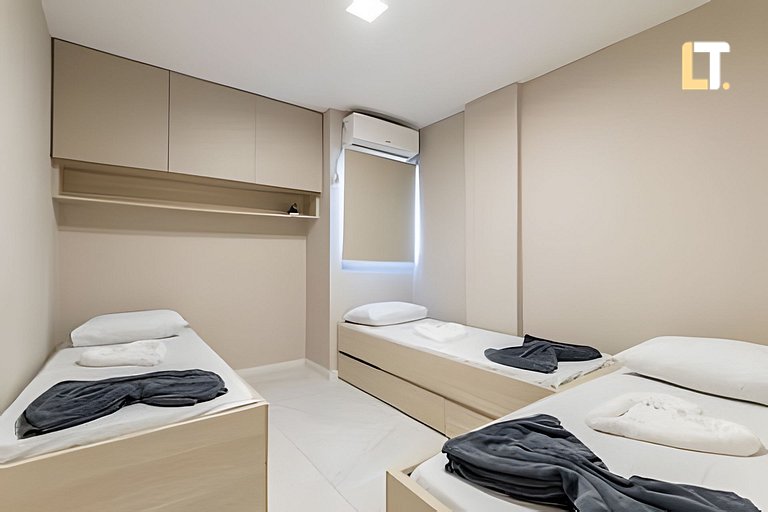 Kingston 802 | Apt com 03 Quartos a 250m da Praia
